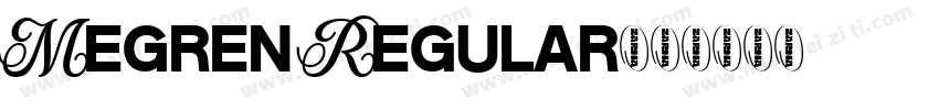 Megren Regular字体转换